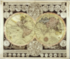 Planisphere Zuerner y Celeste. 100x85cm. Cartografía Histórica. Gran Formato.